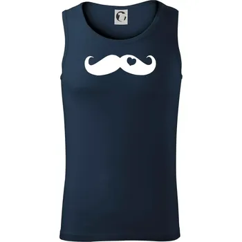 Mustache love - Tílko pánské Core - XL ( Námořní modrá (velmi tmavá - téměř černá) )