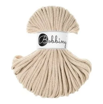 Příze Bobbiny Premium 5 mm 100 m Warm Beige Šňůra