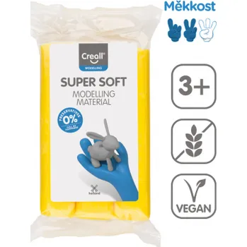 Modelovací hmota Creall Super soft - 500 g / žlutá