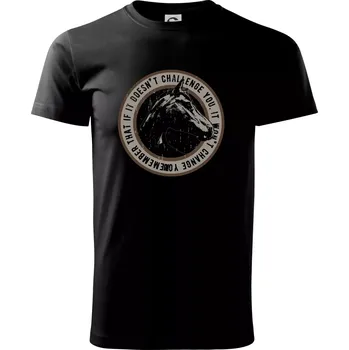 Pánské tričko Horse challenge - Triko extra velké (5-8XL) - 7XL ( Černá )