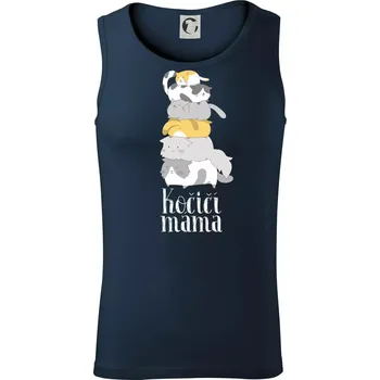 Kočičí máma - Tílko pánské Core - 2XL ( Námořní modrá (velmi tmavá - téměř černá) )