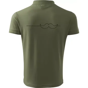 Pánská košile Linka knírek - Polokošile pánská Pique Polo 203 - 3XL ( Khaki )