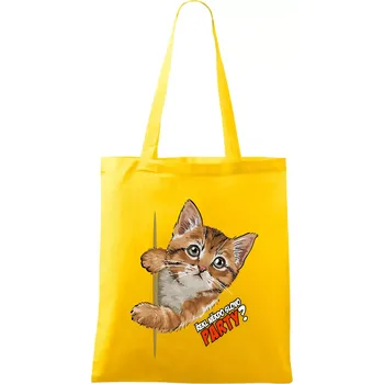 Řekl někdo slovo party - Taška bavlněná - 42 x 38 cm ( Žlutá )