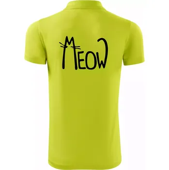 Pánská košile Meow - Mňau - Polokošile Victory sportovní (dresovina) - L ( Limetková )