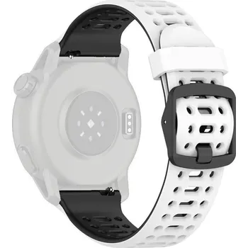 Řemínek na hodinky Silikonový řemínek Ricardo 22mm (pro Coros Pace 3, Apex 2 Pro), bílý V1, Quick Release