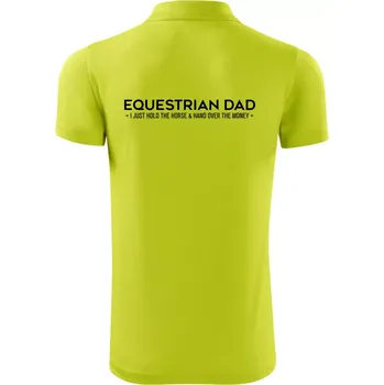 Pánská košile Equestrian dad - Polokošile Victory sportovní (dresovina) - XL ( Limetková )