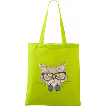 Hipster mourek - Taška bavlněná - 42 x 38 cm ( Limetková )