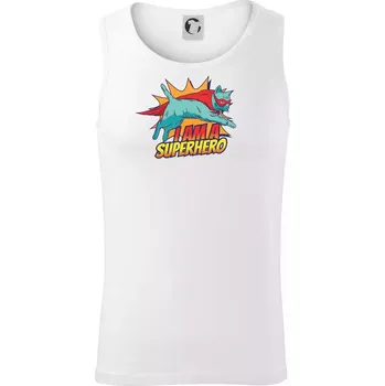 Kočka I am a Superhero - Tílko pánské Core - S ( Bílá )