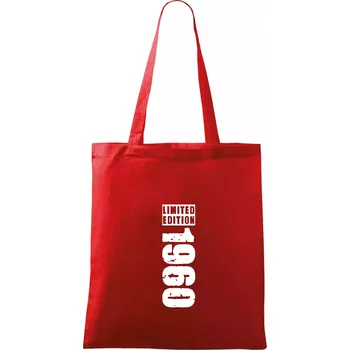Nákupní taška Limited edition 1960 pruh - Taška bavlněná - 42 x 38 cm ( Červená )