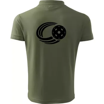 Pánská košile Florbal míček - Polokošile pánská Pique Polo 203 - 5XL ( Khaki )