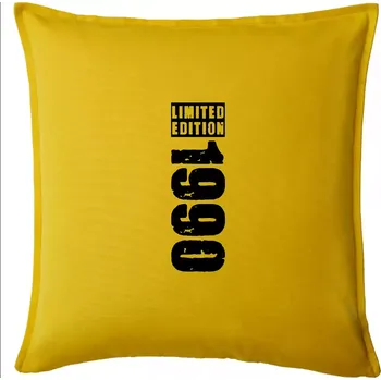 Polštář Limited edition 1990 pruh - Polštář 50x50 - 50x50 - Pouze potah ( Žlutá )
