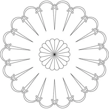 Fréza IGM CMT Šablona růžicové vzory - Velký španělský vějíř 400mm, CRCS-801