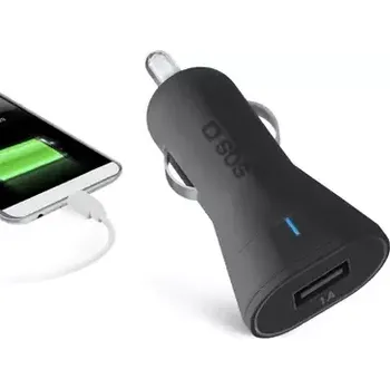 SBS Autoadaptér 1x USB 1000 mA černá (TECRUSB1ASTD)