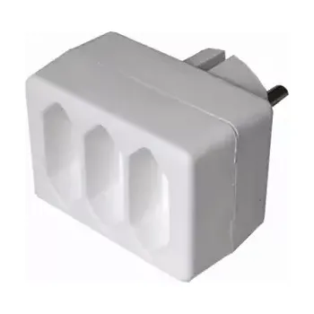 Elektrická zásuvka Solight rozbočka 3 zásuvky 3x 2.5A bílá (8595092109011)