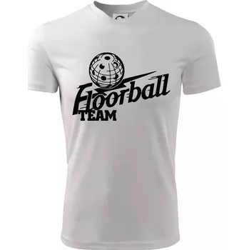 Florbal team - Dětské triko sportovní (dresovina) - 158 cm/12 let ( Bílá )