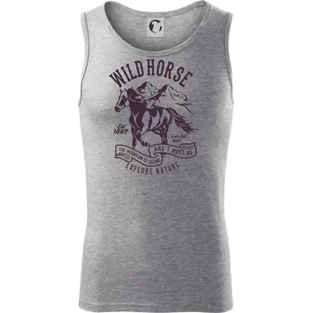 Wild Horse - Tílko pánské Core - 2XL ( Tmavě šedý melír )