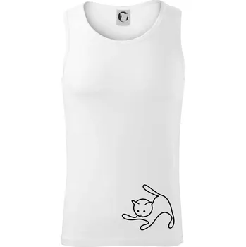 Kočka si hraje - Tílko pánské Core - 2XL ( Bílá )