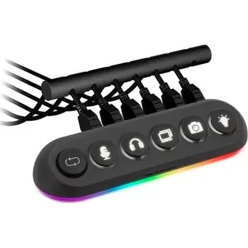 USB hub Streamplify Hub DECK 5 černá (SPUH-HD51217.11)