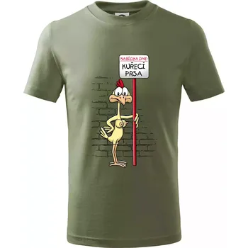 Chlapecké oblečení Kuřecí prsa (Hana-creative) - Tričko dětské bavlněné - 146 cm/10 let ( Khaki )