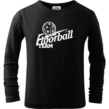 Florbal team - Triko dětské Long Sleeve - 158 cm/12 let ( Černá )