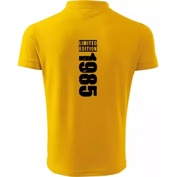 Pánská košile Limited edition 1985 pruh - Polokošile pánská Pique Polo 203 - 3XL ( Žlutá )