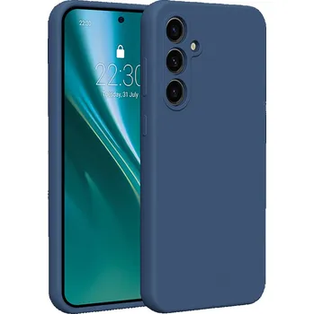 Pouzdro na mobilní telefon Silikonový kryt Etteri pro Samsung Galaxy S23 FE tmavě modrý