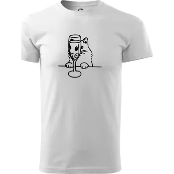 Kočka a sklínka - Triko extra velké (5-8XL) - 6XL ( Bílá )