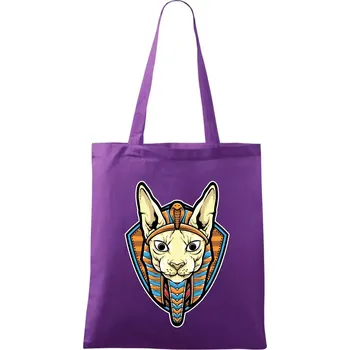 Egyptská kočka - Taška bavlněná - 42 x 38 cm ( Fialová )