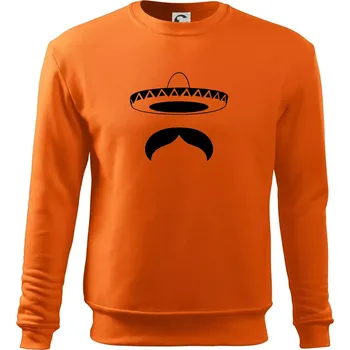 Pánská mikina Mexican Mustache - Mikina Essential pánská - 2XL ( Oranžová )