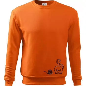 Pánská mikina Kočka klubíčko - Mikina Essential pánská - M ( Oranžová )