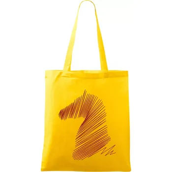 Kůň linky - Taška bavlněná - 42 x 38 cm ( Žlutá )
