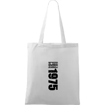 Nákupní taška Limited edition 1975 pruh - Taška bavlněná - 42 x 38 cm ( Bílá )