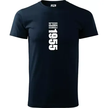 Pánské tričko Limited edition 1955 pruh - Triko extra velké (5-8XL) - 7XL ( Námořní modrá (velmi tmavá - téměř černá) )