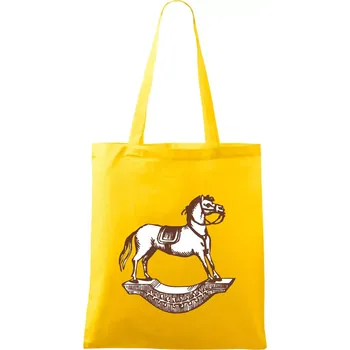 Houpací kůň - Taška bavlněná - 42 x 38 cm ( Žlutá )