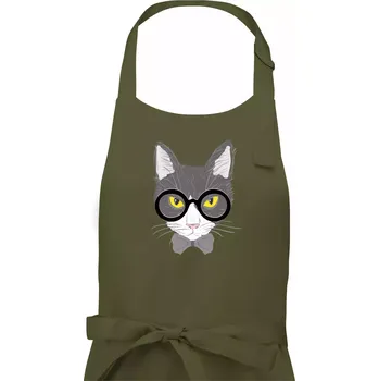 Kuchyňská zástěra Hipster Mikeš - Dámská zástěra na vaření - Univerzální velikost ( Khaki )