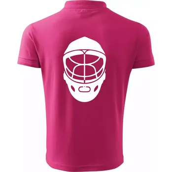 Pánská košile Florbal maska - Polokošile pánská Pique Polo 203 - 3XL ( Purpurová )
