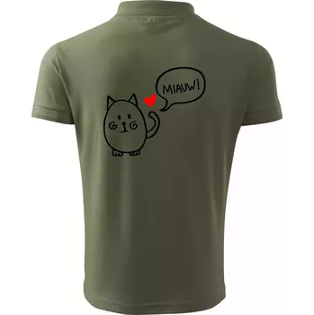 Pánská košile Tlustá kočka - Polokošile pánská Pique Polo 203 - 5XL ( Khaki )
