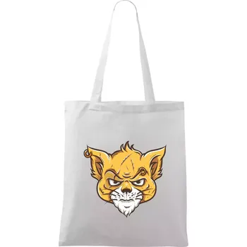 Nákupní taška Nasraná kočka Thug life - Taška bavlněná - 42 x 38 cm ( Bílá )