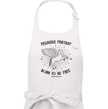 Kuchyňská zástěra Pegasus fantasy - Pánská zástěra na vaření - Univerzální velikost ( Bílá )