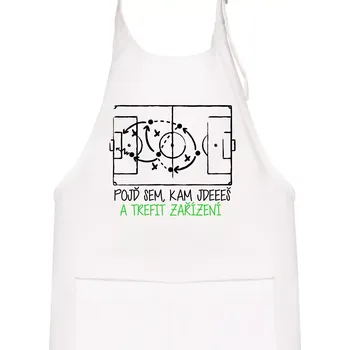 Kuchyňská zástěra Pojď sem, kam jdeš a trefit zařízení - Dětská zástěra na vaření - Univerzální velikost ( Bílá )