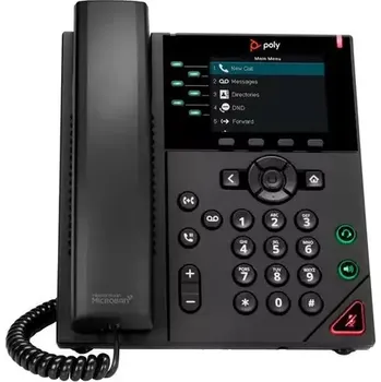 Stolní telefon Poly VVX 350 černá (89B68AA)