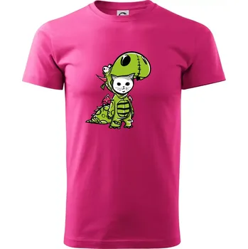Pánská móda Kočkosaurus Rex - Klasické pánské triko vyšší gramáže - 3XL ( Purpurová )