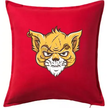 Polštář Nasraná kočka Thug life - Polštář 50x50 - 50x50 - Pouze potah ( Červená )