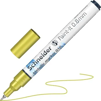 Akrylový popisovač SCHNEIDER Paint-It 0,8mm, metalický žlutý