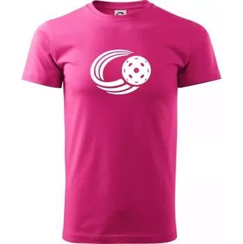 Pánská móda Florbal míček - Klasické pánské triko vyšší gramáže - XL ( Purpurová )