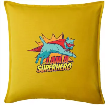 Polštář Kočka I am a Superhero - Polštář 50x50 - 50x50 - Pouze potah ( Žlutá )
