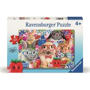 Ravensburger Puzzle: Zajíčci a lesní ovoce (120040637)