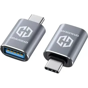 Datový kabel Graugear Adaptér USB-C (M) - USB-A (F) hliník (G-AD-ATC-10G-2)