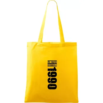 Limited edition 1990 pruh - Taška bavlněná - 42 x 38 cm ( Žlutá )