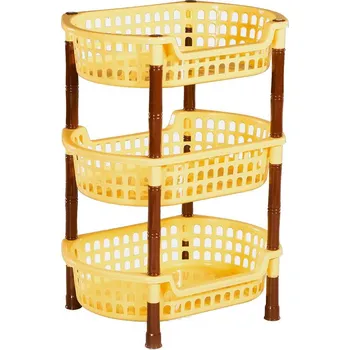 Dílenský regál Regál PH 3 koše 45x32x63cm oválný, mix barev